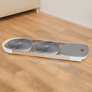 Double head folding fan