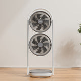 Double head folding fan